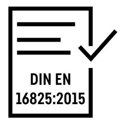 Teplotná stabilita spĺňa požiadavky normy DIN EN 16825:2015/Chladenie